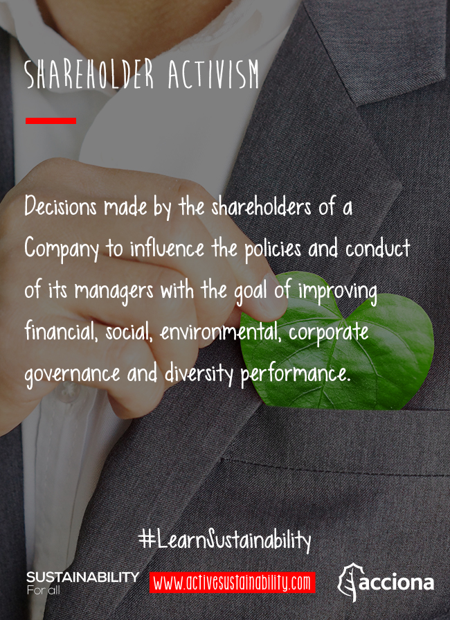 #LearnSustainability: Shareholder activism