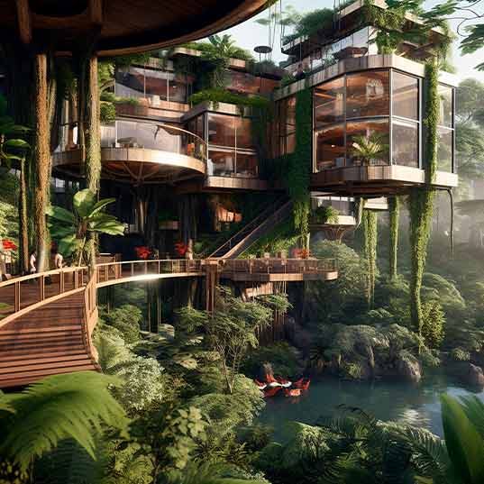 Regenerative infrastructures to mitigate the effects of climate change